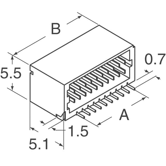 SM40B-SRDS-G-TF(LF)(SN) JST Sales America Inc.  Embases à broches mâles